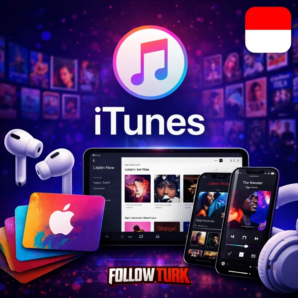 iTunes Индонезия — подарочная карта IDR - FollowTurk