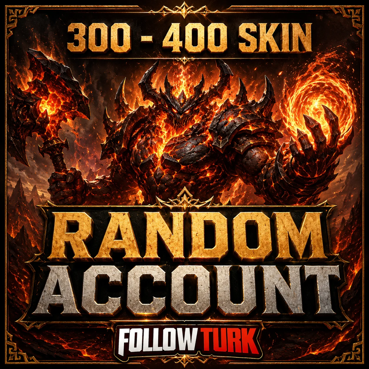 Случайный аккаунт Legend с 300–400 скинами - FollowTurk