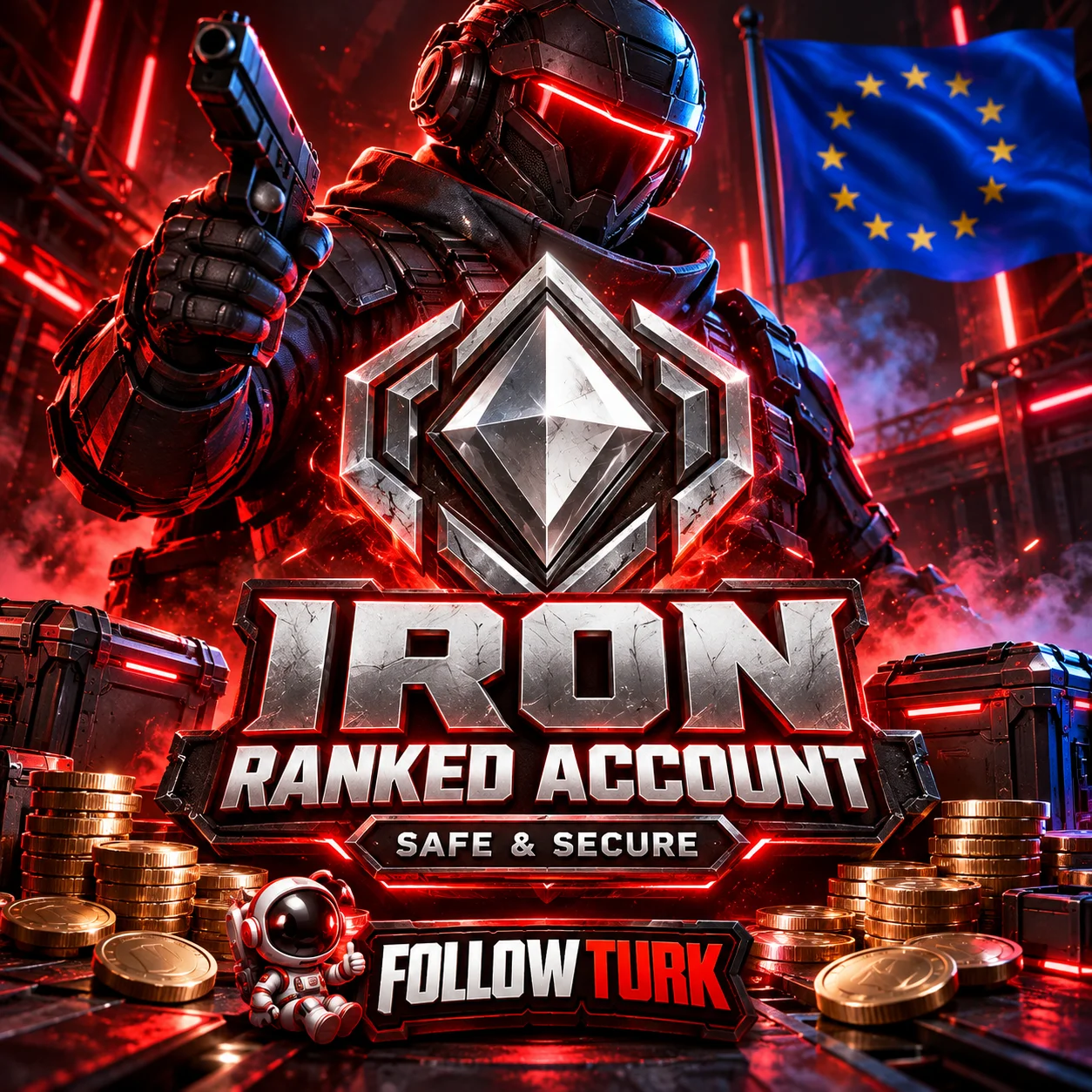 Европа - EU аккаунт Valo ранга Iron - FollowTurk