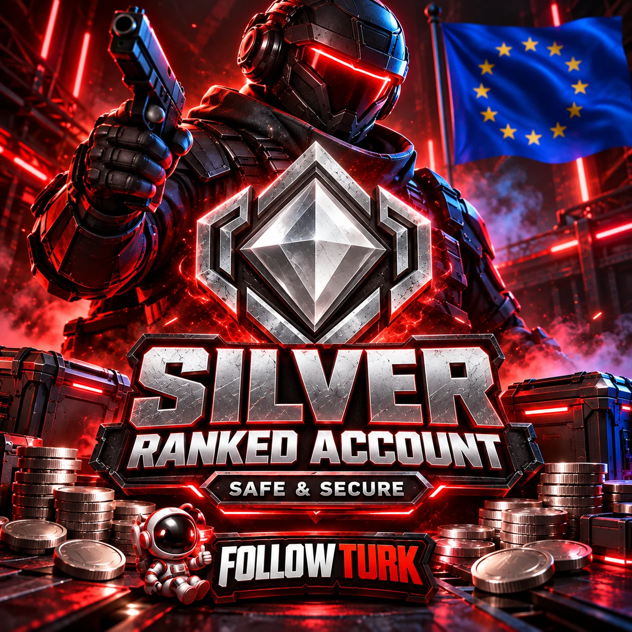 Европа (EU) — серебряный аккаунт Valo - FollowTurk