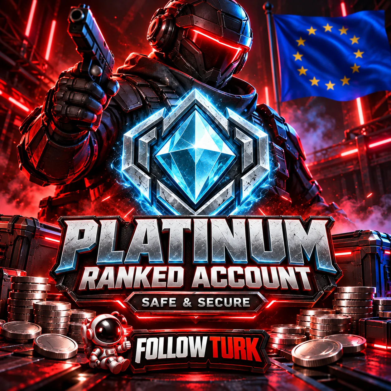 Европа - EU аккаунт Valo Платина - FollowTurk