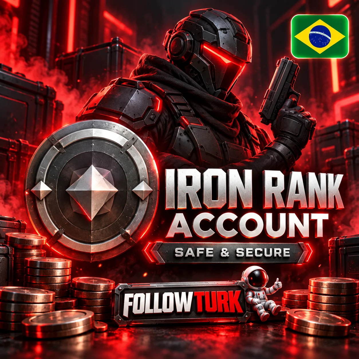 Бразилия (BR) — аккаунт Valo ранг Iron - FollowTurk