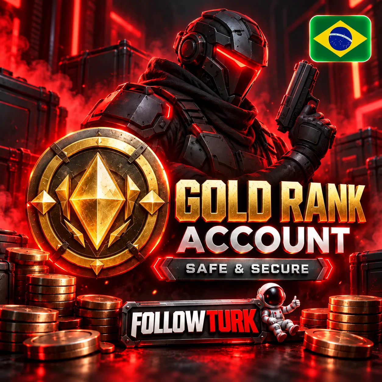 Бразилия (BR) — Gold аккаунт Valo - FollowTurk