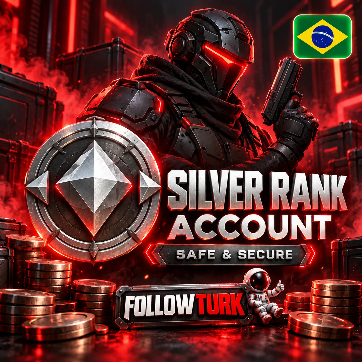 Бразилия (BR) — аккаунт Valo Silver - FollowTurk